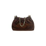 Small Crunched Suede Handbag