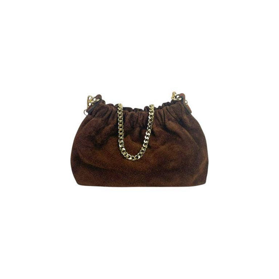 Small Crunched Suede Handbag