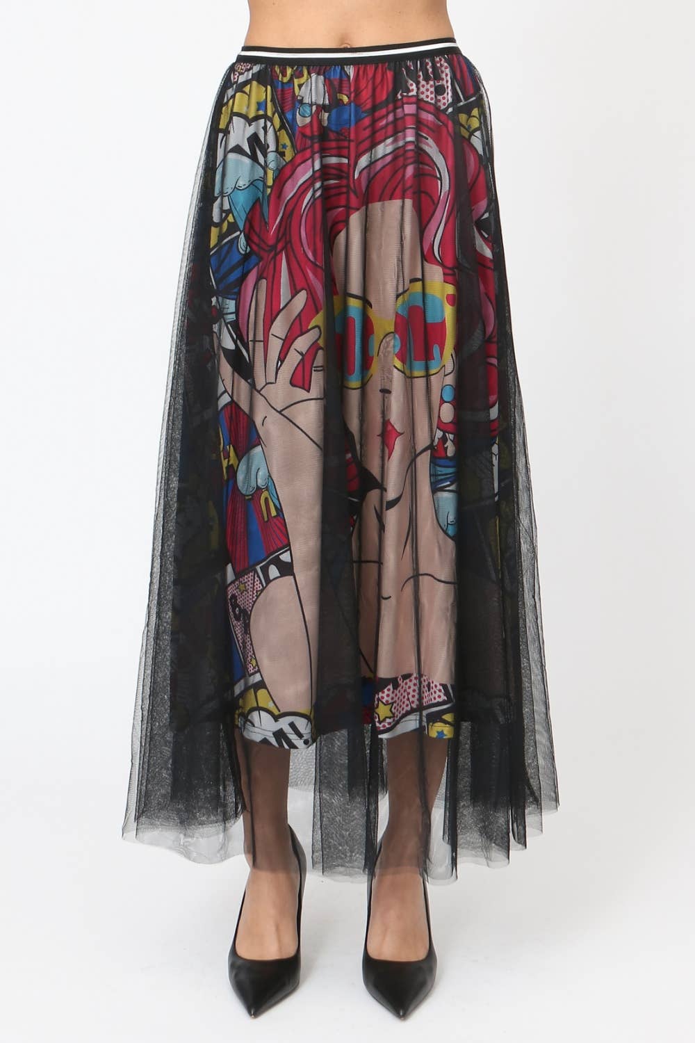 Pop Art Patterned Skirt