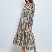 Dual Colour Shirt Dress