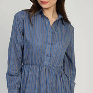 Indigo Blois Long Dress