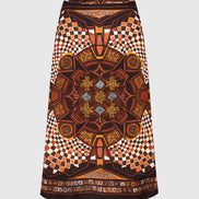 Roby Long Satin Skirt