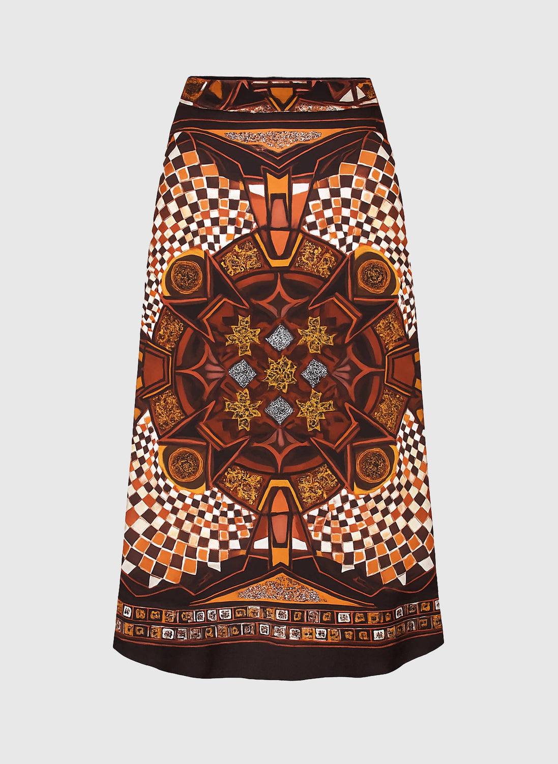 Roby Long Satin Skirt