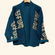 Open Cardigan Embroidered