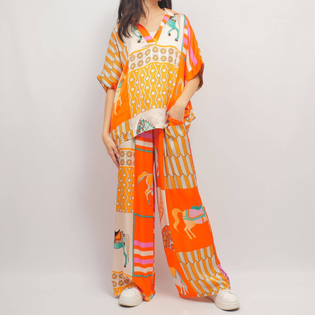 Equestrian Print Tunic