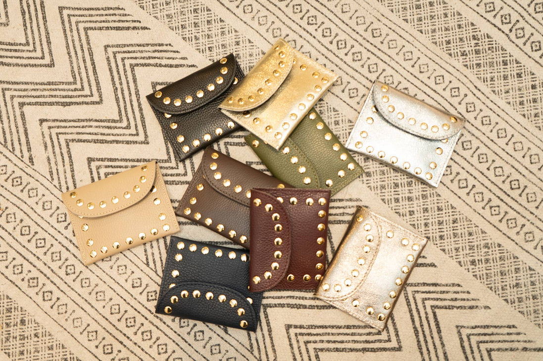 Leina Studed Leather Wallet