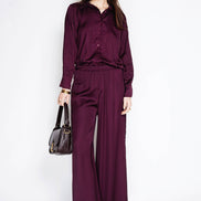 Wine Satin Set
