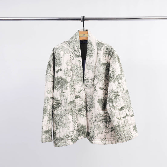 Jungle Print Quilted Jacket