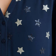 Sequin Stars Navy Shirt