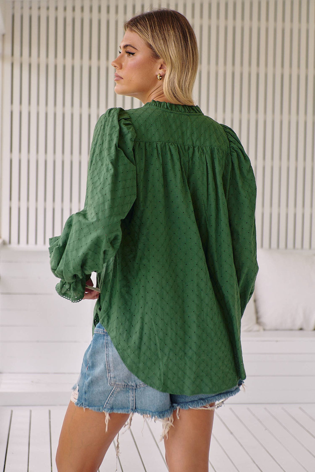 Embroidery Pine Blouse