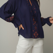 Embroidered Saira Blouse