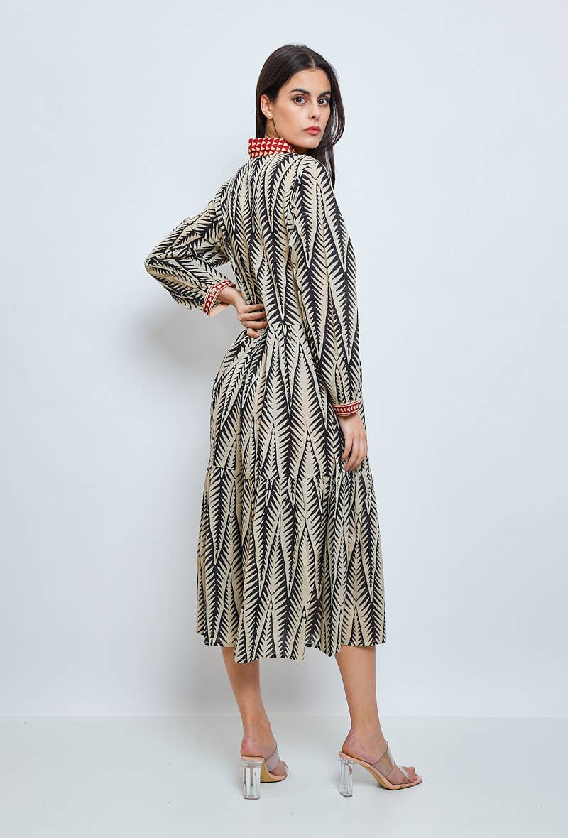 Dual Colour Shirt Dress
