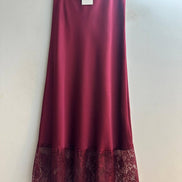Long Satin Skirt
