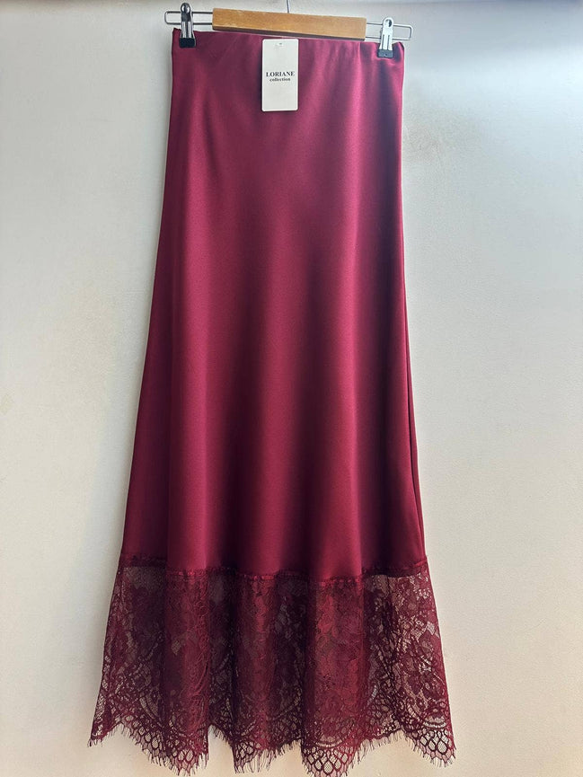 Long Satin Skirt