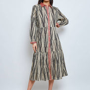 Dual Colour Shirt Dress