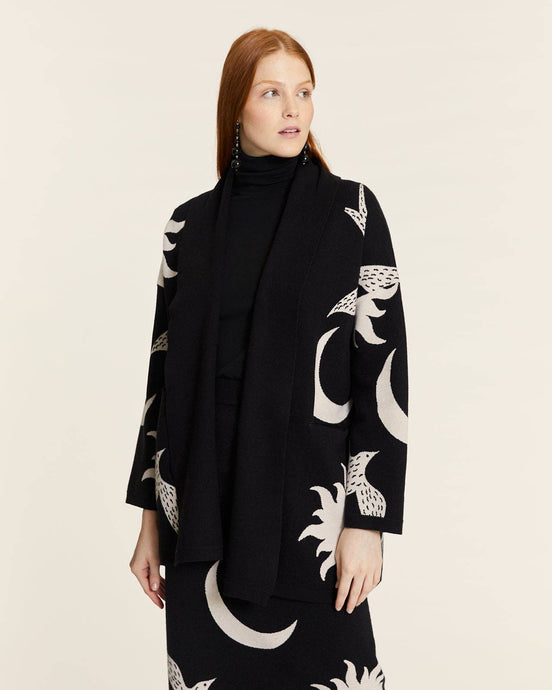 Sun and Moon Knited Kimono