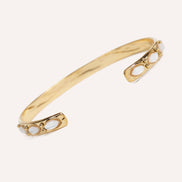 Open Bangle & Natural Stones