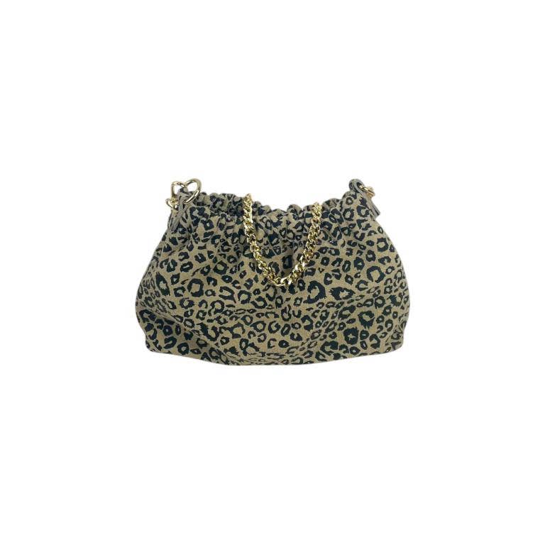 Small Crunched Suede Handbag