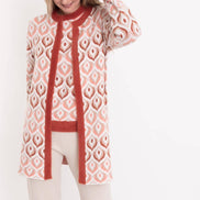 Geometric Knit Cardigan