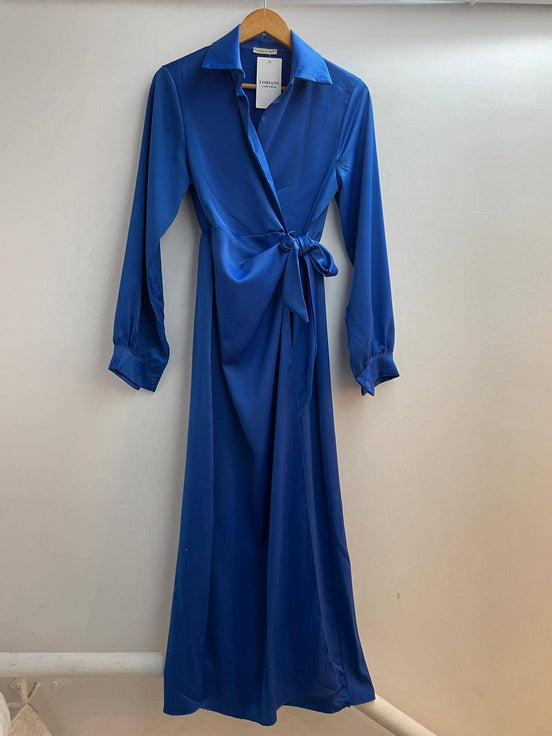 Satin Wrap Dress