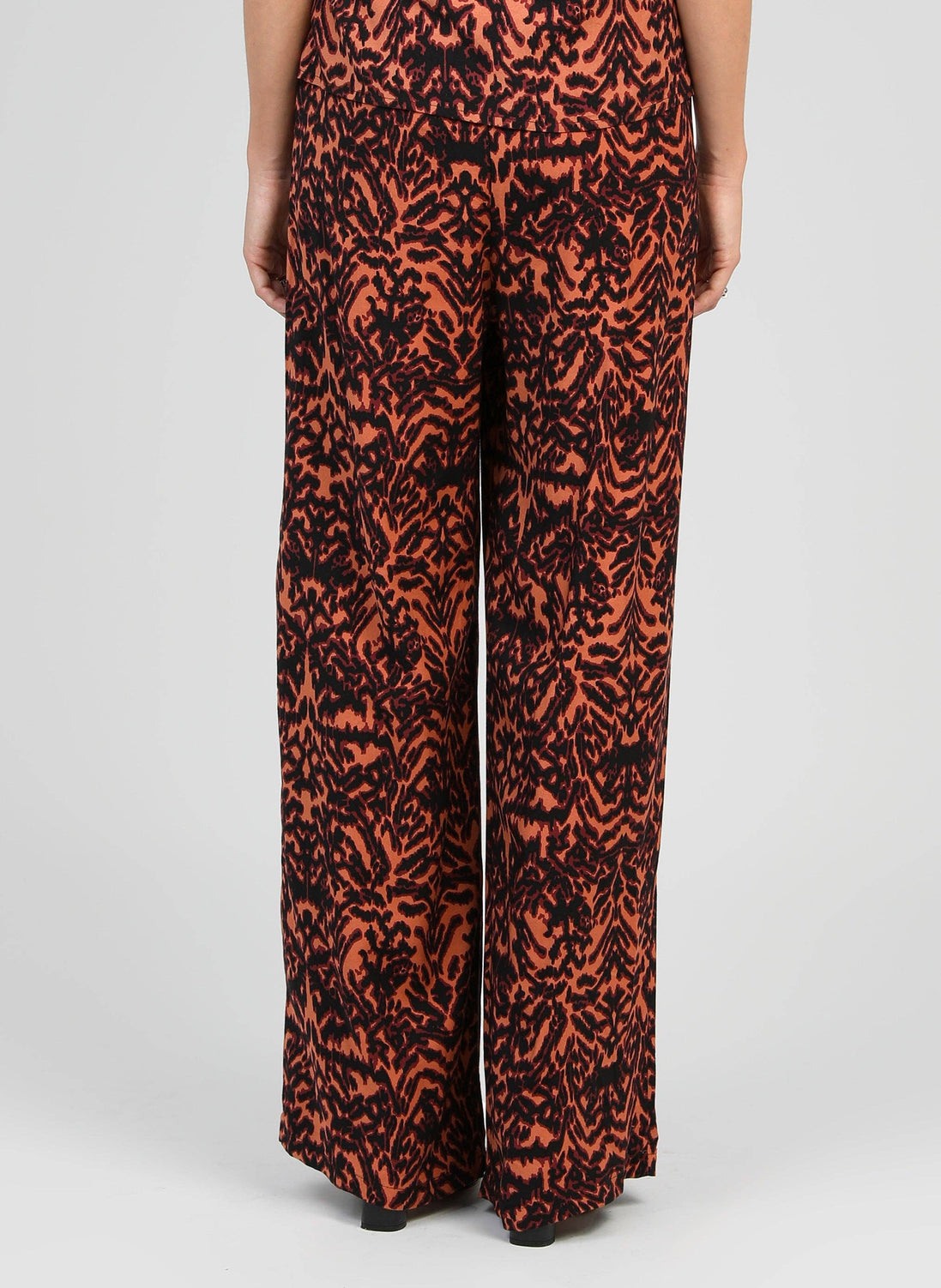 Blouse and Pants Set Burgundy