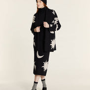 Sun and Moon Knited Kimono