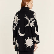 Sun and Moon Knited Kimono