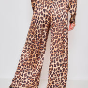 Wide Animal Print Pants