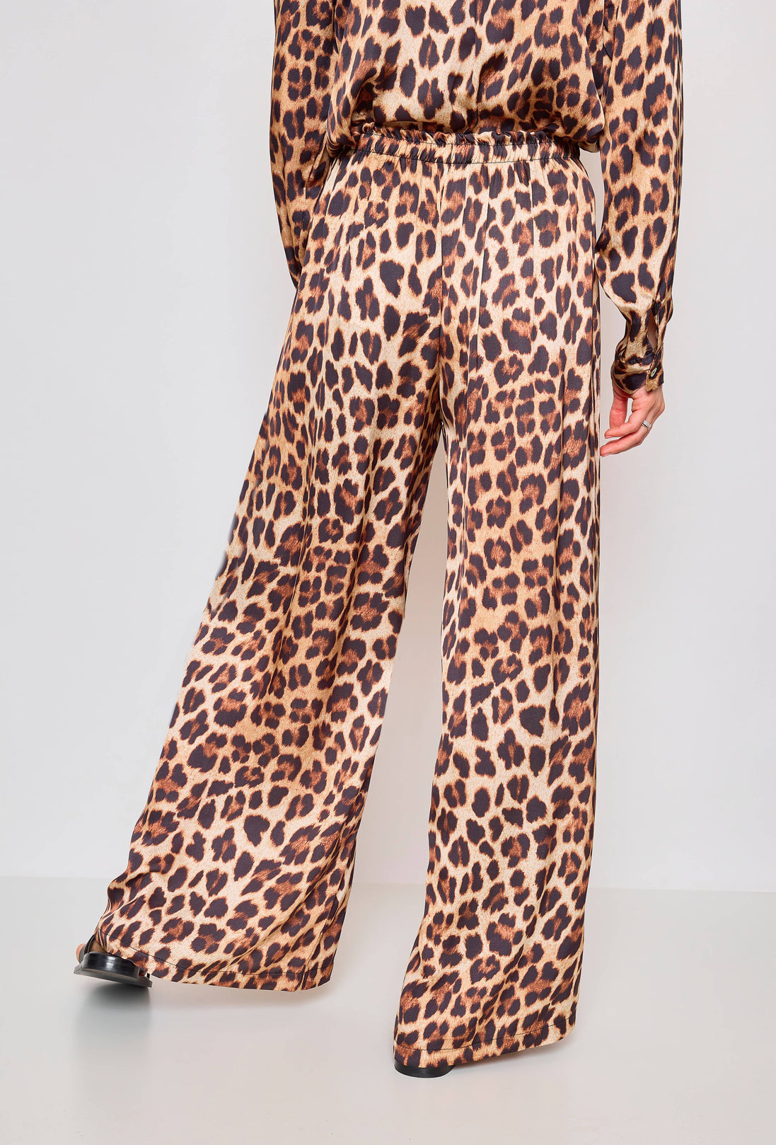 Wide Animal Print Pants
