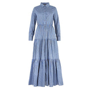 Indigo Blois Long Dress
