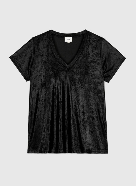Metallic V-Neck T-shirt