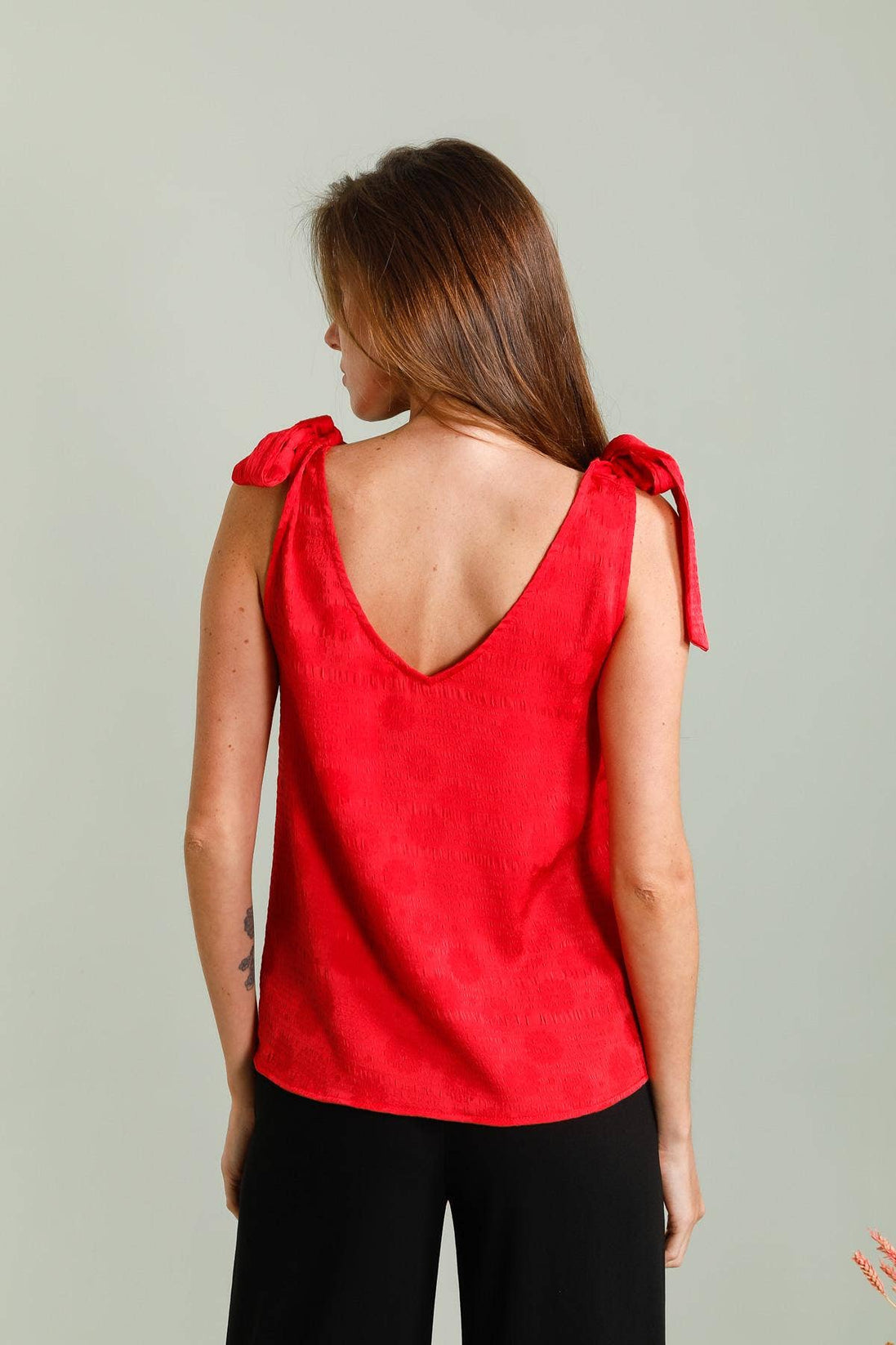 Strappy Top with Bow
