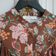 Floral Brown Blouse