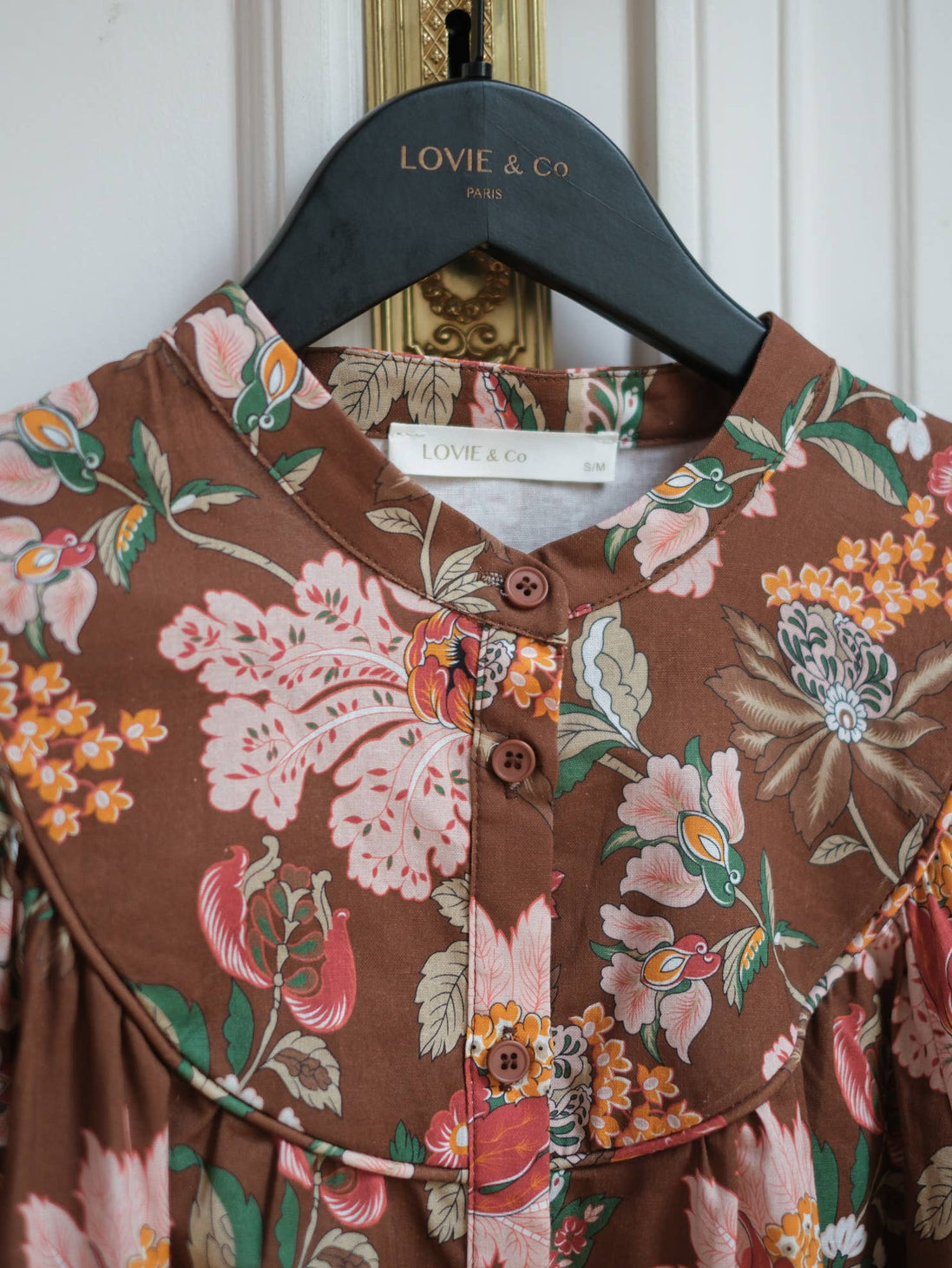 Floral Brown Blouse