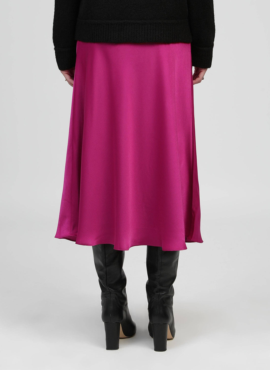 Satin Midi Skirt