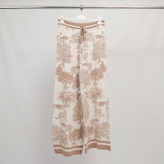 Fluid Jungle Print Knit Trousers
