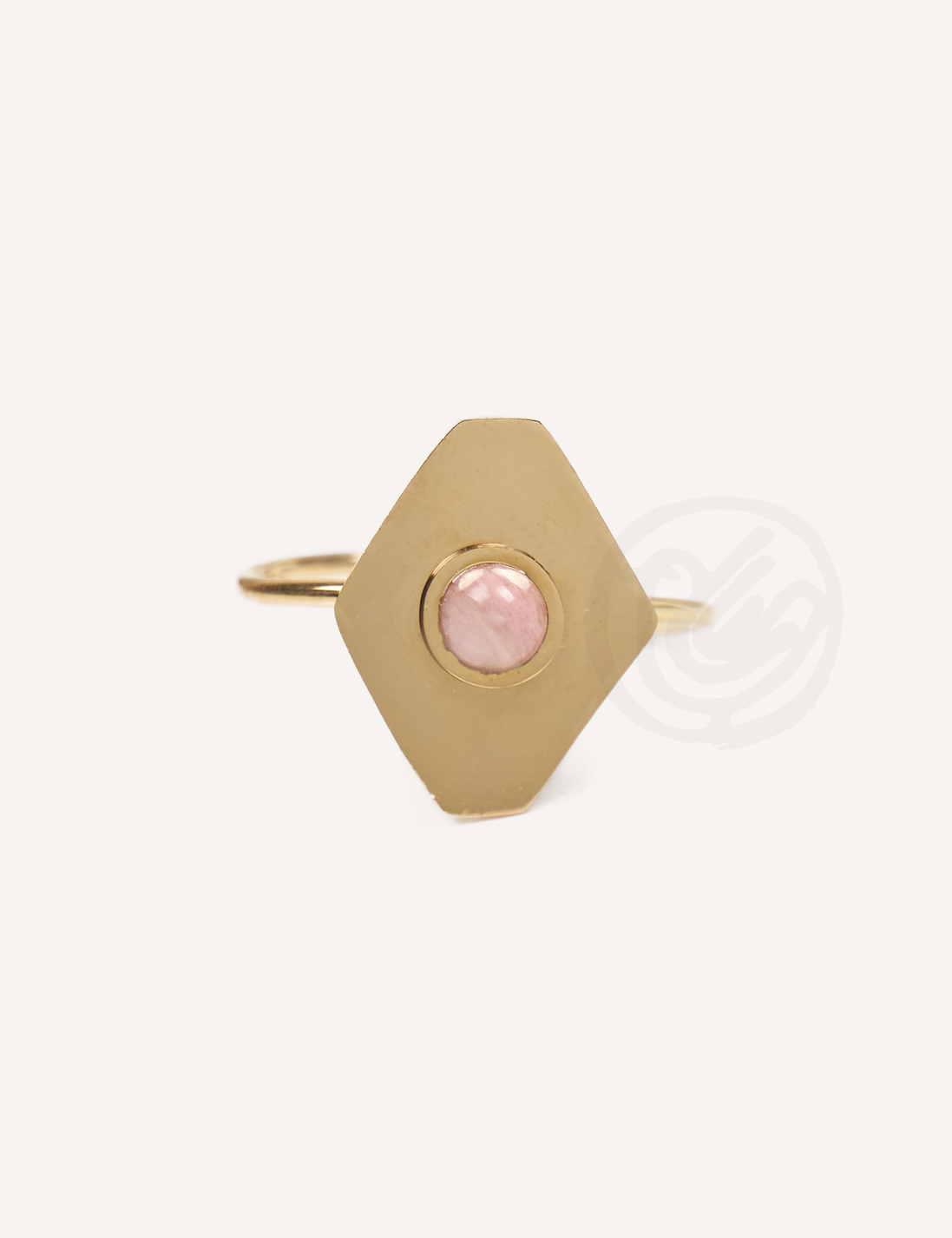 Natural Stone Flat Ring
