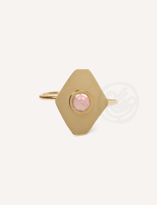 Natural Stone Flat Ring