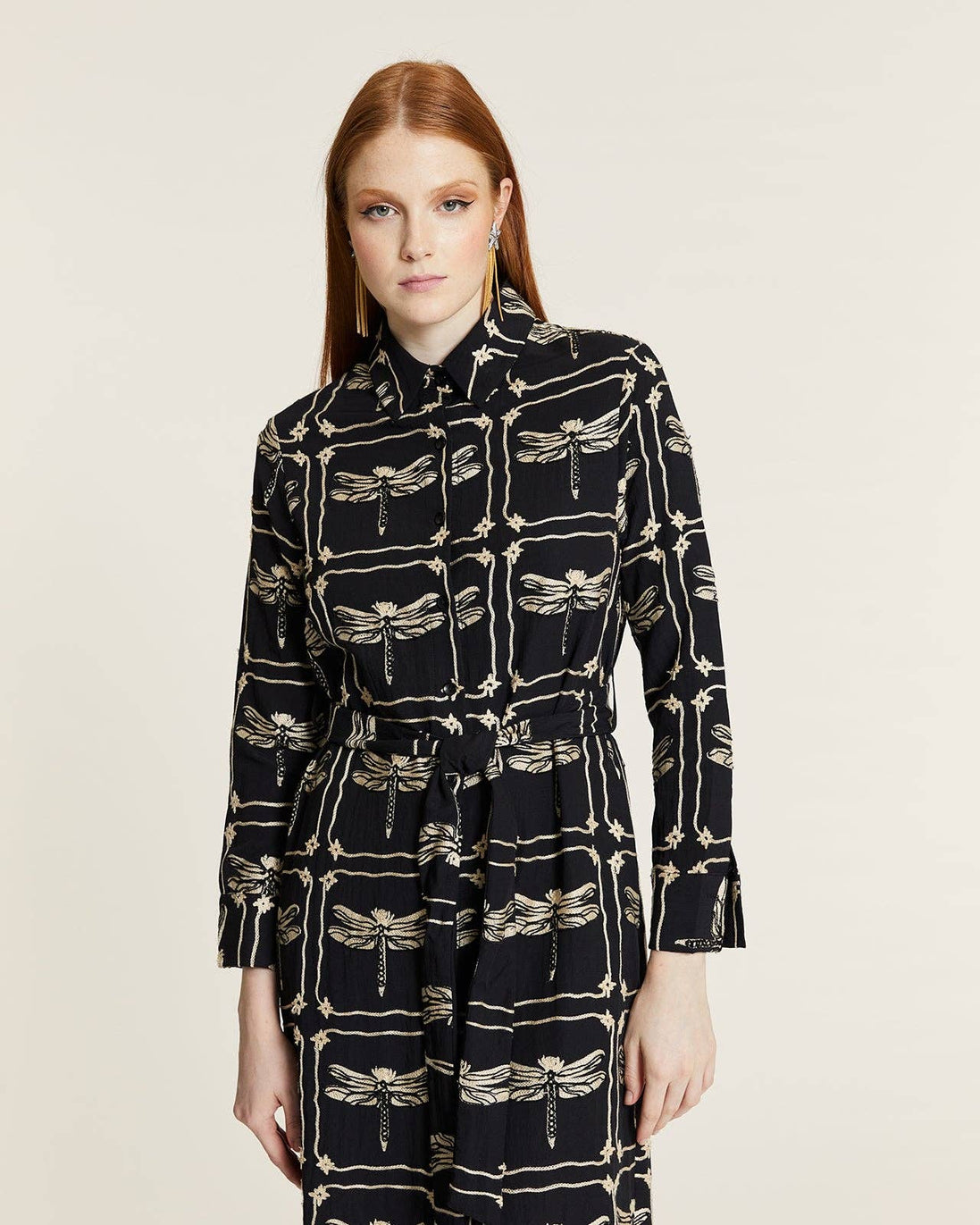 Dragonfly Embroidery Dress