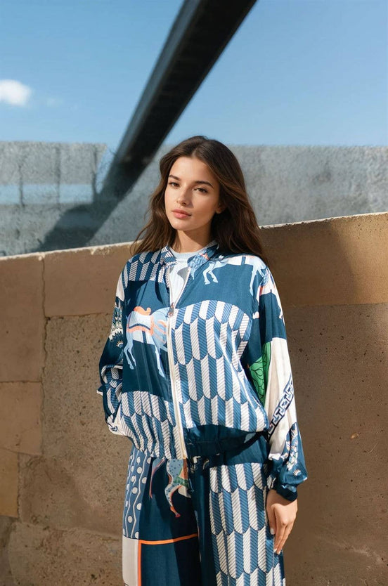 Horse Print Light Jacket