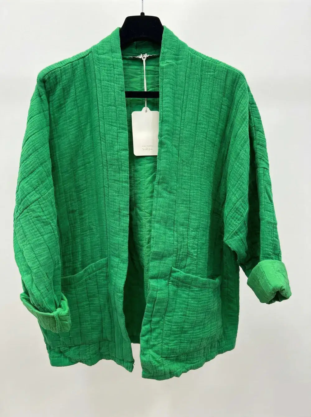 Quilted Jacket in Cotton Gauze