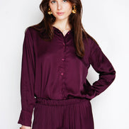 Wine Satin Set