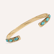 Open Bangle & Natural Stones