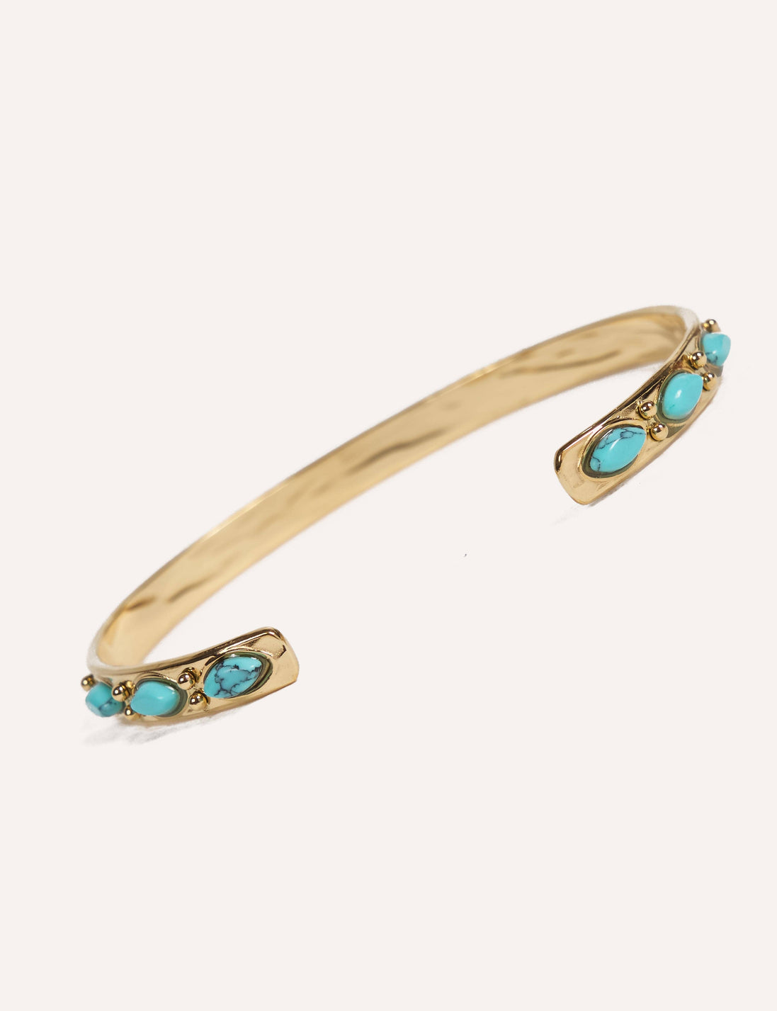 Open Bangle & Natural Stones