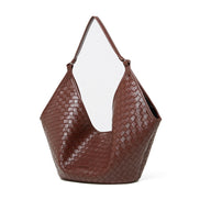 Woven Leather Large Handbag
