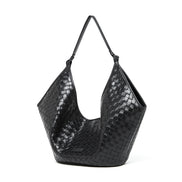 Woven Leather Large Handbag