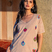 Washed Embroidered T-Shirt