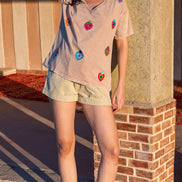 Washed Embroidered T-Shirt