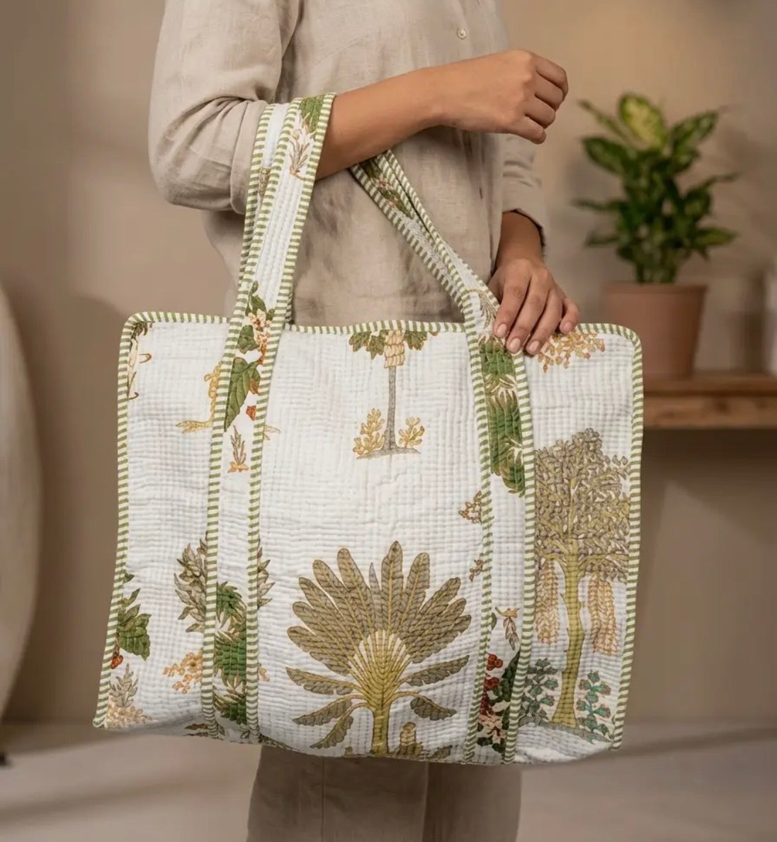 Quilted Indian Cotton Handbags