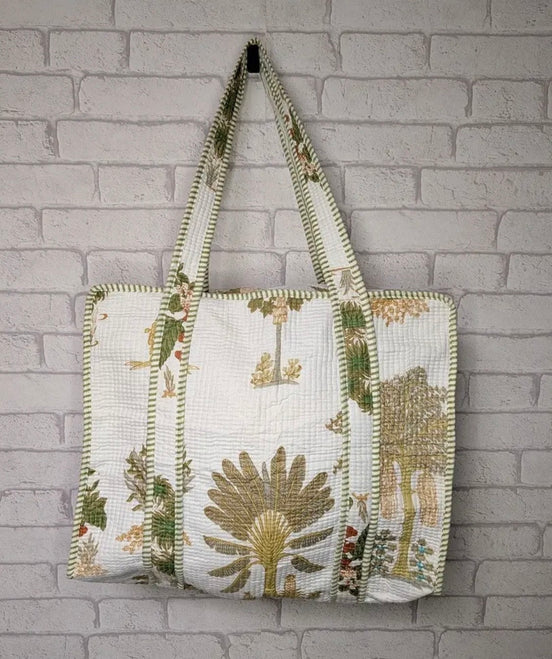 Quilted Indian Cotton Handbags
